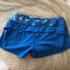 lululemon athletica Shorts - Lululemon blue running shorts, size 6 lululemon athletica Shorts - Lululemon blue running shorts, size 6